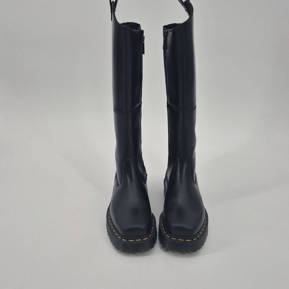 Dr Martin's Amaayah Knee High Leather Boots Black Size 7 - Picture 2 of 8
